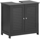 SoBuy Waschbeckenunterschrank FRG237, Waschtischunterschrank mit 2 T&uuml;ren,