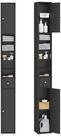 SoBuy Badkommode BZR34-II, Badschrank schmal, Badezimmerm&ouml;bel,...
