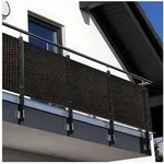NYVI Balkonsichtschutz Polyrattan Balkon Sichtschutz Privafence Balkonbespannung