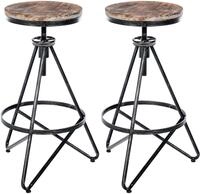 CLP Barhocker Karla (Set, 2 St., 2er), Industrial-Look, h&ouml;henverstellbar