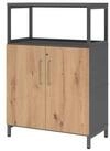 HAMMERBACHER Aktenschrank Regal FlexWall T&uuml;ren 3OH 1offen Sockel...