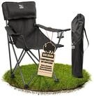 BigDean Campingstuhl Luxus Campingstuhl Faltbar Extra gro&szlig; 150 KG Belastbar,...