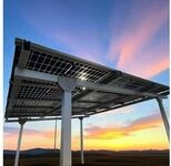 Home Feeling Doppelcarport Carport Gestell f&uuml;r 2 Autos inkl. 15 Solarmodule, Silber