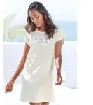 LASCANA Nachthemd Mit Folien- oder Allover-Druck beige 32/34