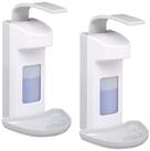 relaxdays Desinfektionsmittelspender Desinfektionsspender 500 ml 2er Set, (2er...