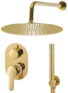 vidaXL Duscharmatur Duschsystem Edelstahl 201 Golden