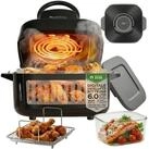 TurboTronic by Z-Line Hei&szlig;luftfritteuse 1600 W Glas digitaler Airfryer...