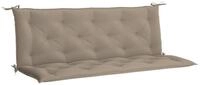 vidaXL Bankauflage, Gartenbank-Auflagen 2 Stk. Taupe 150x50x7 cm Oxford-Gewebe