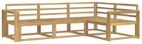 vidaXL Gartenlounge-Set Outdoor-Sofagarnitur 4 pcs Wei&szlig; 251,5 x 172,5 x 73 cm,