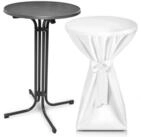 Beautissu Stehtisch Outdoor Stehtisch Bellini, klappbar, &Oslash;60cm, Wei&szlig;, mit...