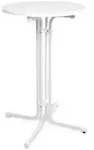Beautissu Stehtisch Outdoor Stehtisch Bellini, klappbar, &Oslash;70cm, Wei&szlig;,...