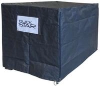 Quick Star Regenschutzplane Gitterbox Abdeckung Grau PE 125x85x87cm (1-St), Mit...