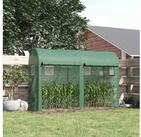 Outsunny Foliengew&auml;chshaus Folientunnel Fr&uuml;hbeet 4 Fenster und 2 T&uuml;ren,...