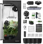 BRAST Gew&auml;chshaus Growzelt GrowBox, Komplettset inkl. Sonderzubeh&ouml;r, 3 Gr&ouml;&szlig;en,