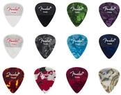 Fender Plektrum, 351 Dotted Celluloid Picks thin - Plektren Set