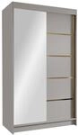MIRJAN24 Kleiderschrank Vigo III (mit zwei Schwebet&uuml;ren) 100x58x200 cm,...