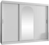 MIRJAN24 Kleiderschrank Selfie 250 cm (mit drei Schiebet&uuml;ren) 250x62x200 cm,