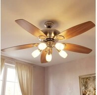 GLOBO LIGHTING Deckenventilator, LED Deckenventilator Ventilator mit...