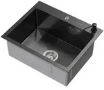 ML-DESIGN K&uuml;chensp&uuml;le Sp&uuml;lbecken aus Edelstahl, mit Ab- und...
