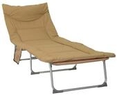 vidaXL Gartenliege Klappbare Sonnenliege mit Kissen Beige, 1 St.