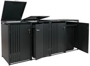 MCW M&uuml;lltonnenbox MCW-O67-4 (4 St), F&uuml;r 4 M&uuml;lltonne mit 80 bis 240 Liter