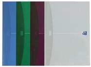 OXFORD Notizbuch Office gebundenes Buch - A4, 5 mm kariert, sortiert, perf....