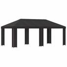 vidaXL Partyzelt Garten Pavillon 6 x 3 m Anthrazit Polyester und Stahl 190
