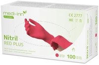 Medi-Inn Nitril-Handschuhe Nitril Red Plus Einmalhandschuhe puderfrei AQL: 1.5