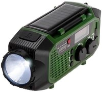 Camry CR 1919 Solar Kurbel Notfallradio (Taschenlampe, SW Radio, FM, Powerbank, AM,