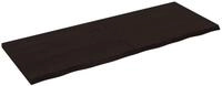 vidaXL Wandregal, Regal Dunkelbraun 160x60x(2-4)cm Massivholz Eiche Behandelt