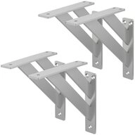 ML-DESIGN Wandregalhalter Regalhalterung aus Aluminium, Regaltr&auml;ger f&uuml;r