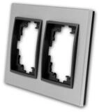 McPower Rahmen FLAIR Rahmen aus Aluminium, 2-fach, silber