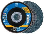 Pferd Schleifscheibe PFERD TOOLS POLIFAN F&auml;cherscheibe PFF 115x22,23 mm flach...
