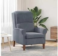vidaXL Sessel, Sessel Dunkelgrau 76 x 94 x 102 cm Samt