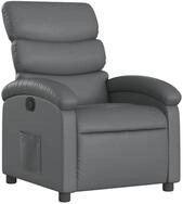 vidaXL Sessel Relaxsessel Grau Kunstleder (1-St)