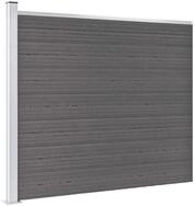 vidaXL Gartenzaun Zaunelement WPC 175x146 cm Grau, (1-St)