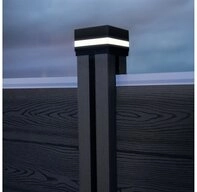 HOME DELUXE Pfostenkappe Pfostenabdeckung mit Solar LED Beleuchtung (1 St)