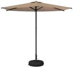 vidaXL Sonnenschirm Garten-Schirm mit Fu&szlig; 270 x 270 cm Polyester Rechtwinklig...