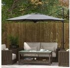Outsunny Ampelschirm Drehbarer Gartenschirm f&uuml;r Balkon, Terrasse, Metall, LxB: