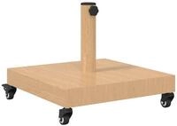 vidaXL Schirmhalter Sonnenschirmst&auml;nder Helles Holz 45 x 45 x 31,5 cm, 1 tlg.