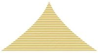 vidaXL Sonnensegel Sonnensegel 7 x 5 x 5 m HDPE, (1-tlg)