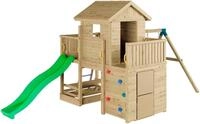 FUNGOO Spielturm Multifort, mit Haus, Veranda, Rutsche und Schaukel, Made in...