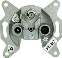 Schwaiger Antennensteckdose RDS812 531, f&uuml;r Breitbandkabelanlagen, schraublose