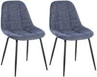 CLP Esszimmerstuhl Tom (2er Set, 2 St), Stoff- oder Kunstlederbezug,...