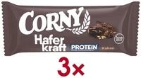 CORNY Haferkraft Protein Kakao Riegel, 3x 40 g, Haferriegel