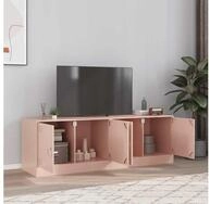 vidaXL TV-Schrank TV-Schr&auml;nke 2 Stk. Rosa 67x39x44 cm Stahl