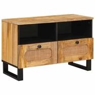 vidaXL TV-Schrank TV-Schr&auml;nk mit Regal Braun 70 x 33 x 46 cm Massivholz Mango