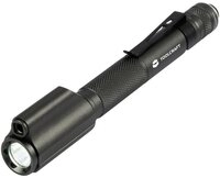 TOOLCRAFT LED Taschenlampe Penlight mit roter Laserpointer mit G&uuml;rtelclip