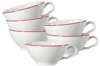 Ritzenhoff & Breker Tasse Ostfriese Teetassen 100 ml 6er Set, 6-tlg., Porzellan