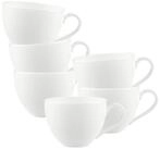 Villeroy & Boch Tasse Anmut Kaffeetassen 150 ml 6er Set, 6-tlg., Porzellan